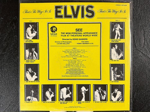 Elvis – That's The Way It Is - Stereo Vinyl Record LP - Release of 1970 by RCA - Imagen 3 de 5