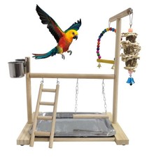Bird Playground Parrots Play Stand Birdcage Play Stand Gym Parakeet Open Box