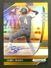 2020 Panini Prizm Draft Picks Gold Sammy Infante Signed Auto RC #PDP71 07/10