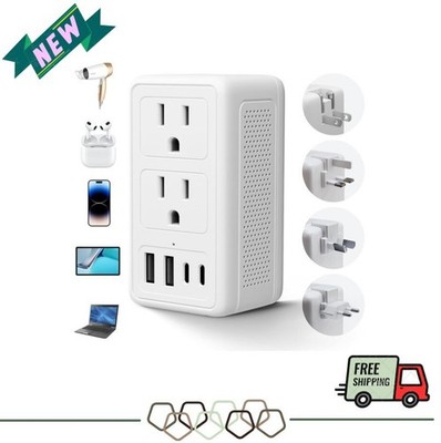 2000W Voltage Converter, 220V to 110V, US EU Travel Adapter, Hair Dryer Safe