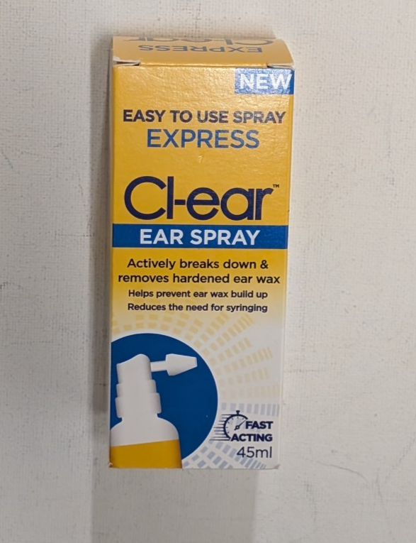 Cl-Ear Express Ear Spray Natural Ear Wax Removal 45ml