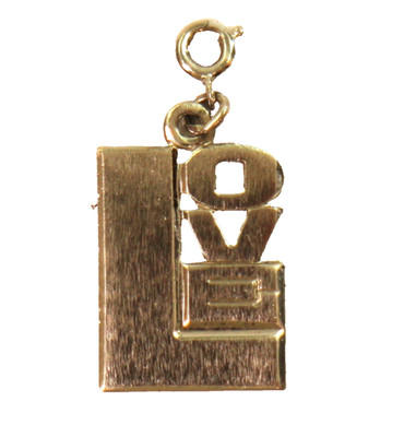 Vintage LOVE Charm Sterling Silver by Techni-Craft