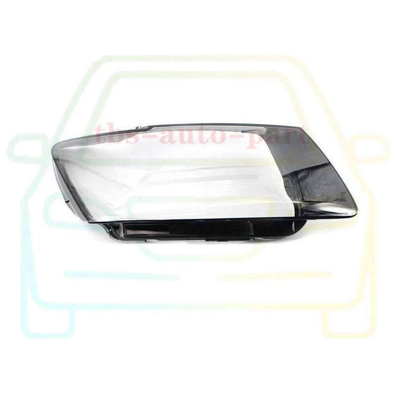 Left & Right Headlight Cover Clear PC+Sealant Glue Fit For Audi Q5 2009-2012 - Image 3 of 4