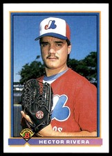 Hector Rivera 1991 Bowman #444 Expos MLB READ FREE SHIPPING AutographDen