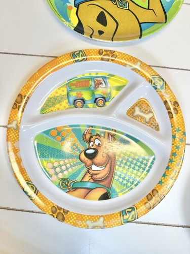 Zak Designs Scooby Doo Vintage Melamine Plates & Cereal Bowls Lot Rare 1999 - Picture 7 of 13