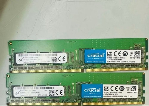 Crucial 16GB DDR4 2666MHz RAM 8GBx2 Speichermodule Dual Channel