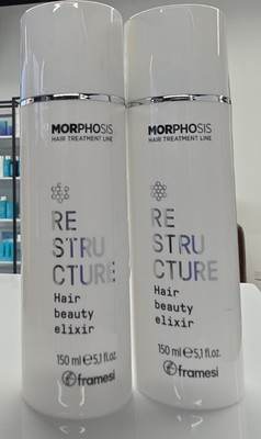 (2) Framesi Morphosis RESTRUCTURE Hair Beauty Elixir 5.1 oz ea FROM MY SALON