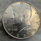 90% Silver 1964 JFK Half Dollar Average Circulated - Single Coin