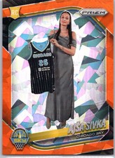 Ajsa Sivka 2025 Panini Prizm WNBA #85 Ice Orange Prizms