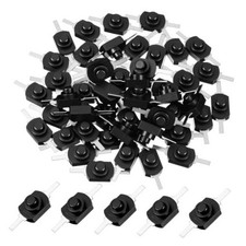 50 PCS Latching Push Button Switch On Off Self-Lock Push Button Mini Micro