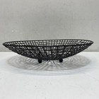 Black Metal Wire Decorative Bowl Footed Fruit Basket Mid Century Modern Style — photo 3