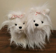 Ganz Webkinz Lot of 2 Yorkies HM070  HS070 Fluffy Plush Stuffed Dogs No Codes