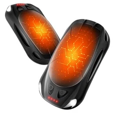 Hand Warmers Rechargeable 2-Pack, Reusable Portable Magnetic Pocket Heater, 