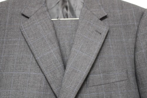 Burberry's Men's 100% Wool 2 Piece Gray Suit Jacket Size 44 Reg Pant 38W - Bild 6 von 14