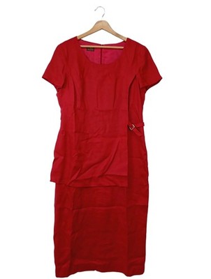 Kurzarmkleid Damen Kleid Gr. DE 42 rot Casual-Look