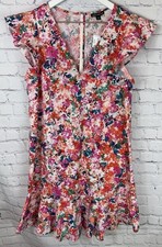 NWT J.CREW MERCANTILE Women's Size 10 Floral Ruffle Flutter Cotton Dress