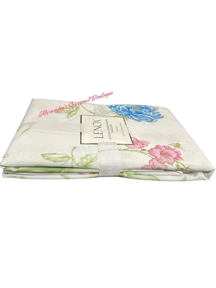 LENOX BUTTERFLY MEADOW BLOOM TABLECLOTH 60“X 102“ RECTANGULAR NEW - Image 3 of 4