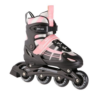 NILS EXTREME NH18366A 2in1 Rosa Verstellbare Inline-Skates Schlittschuhe