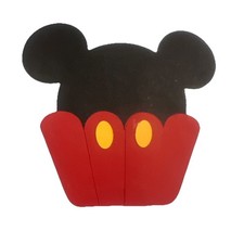 Mickey Mouse Inspired Cupcake Paper Piece Handmade For Scrapbooking  Cards
