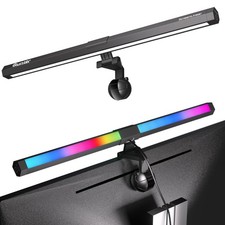 Monitor Light RGB Backlight, Eye-Care Computer Lights Bar Gaming Office Desk ...
