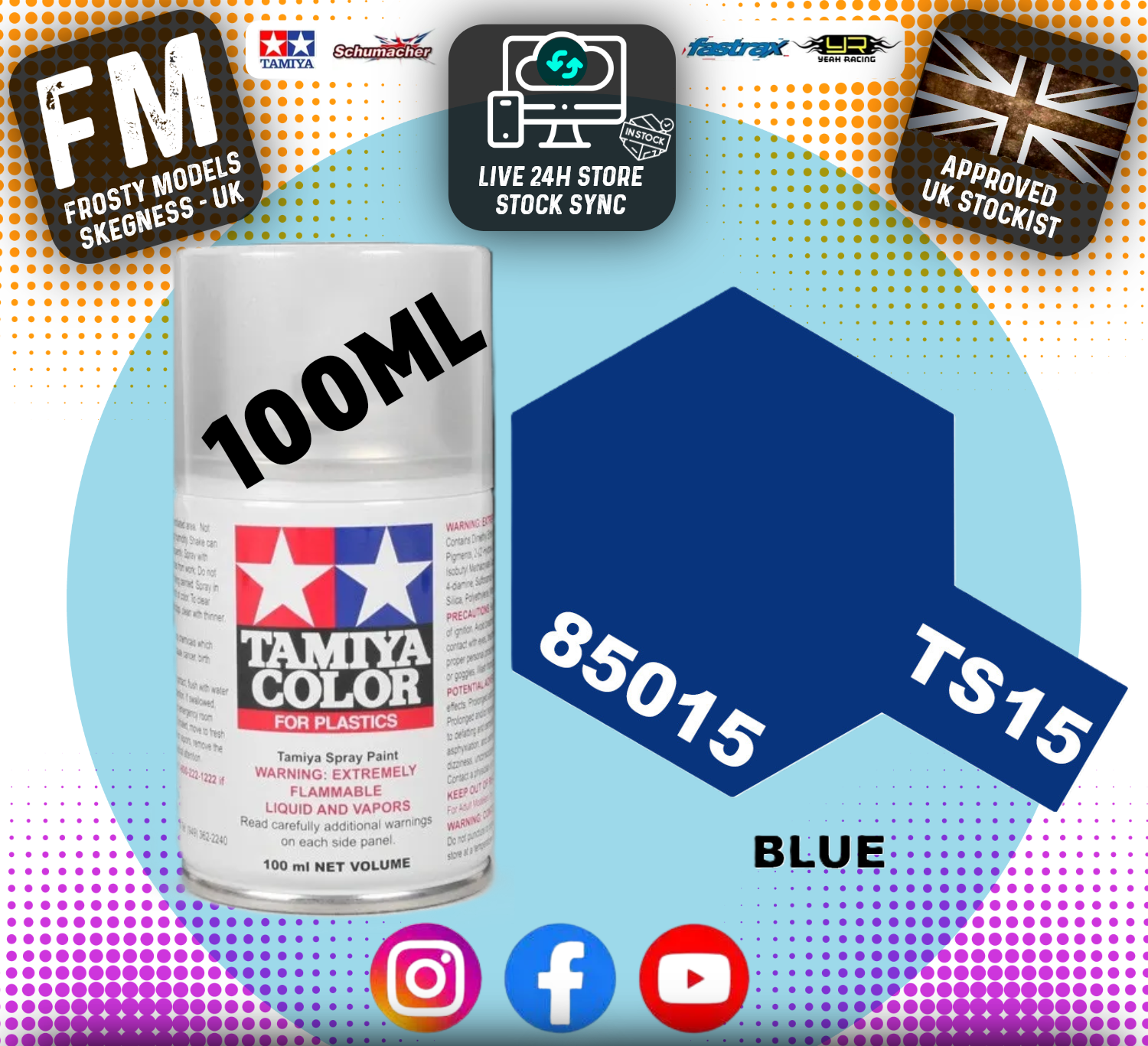 TAMIYA - TS SPRAY PAINT - Ts15 Blue