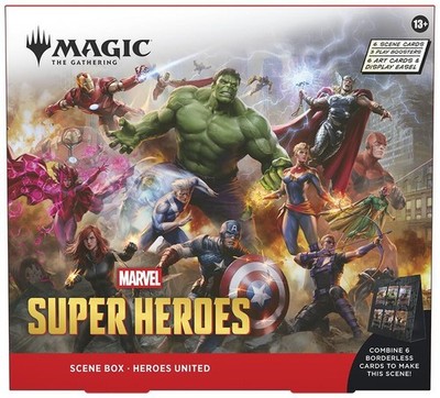 Magic: The Gathering Marvel Super Heroes Scene Box Heroes United NIB Sealed