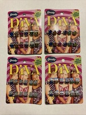 Goody Diva Tiny Colorful Claw Jaw Clips -12 Count 4 Different Sets New 1999 A7