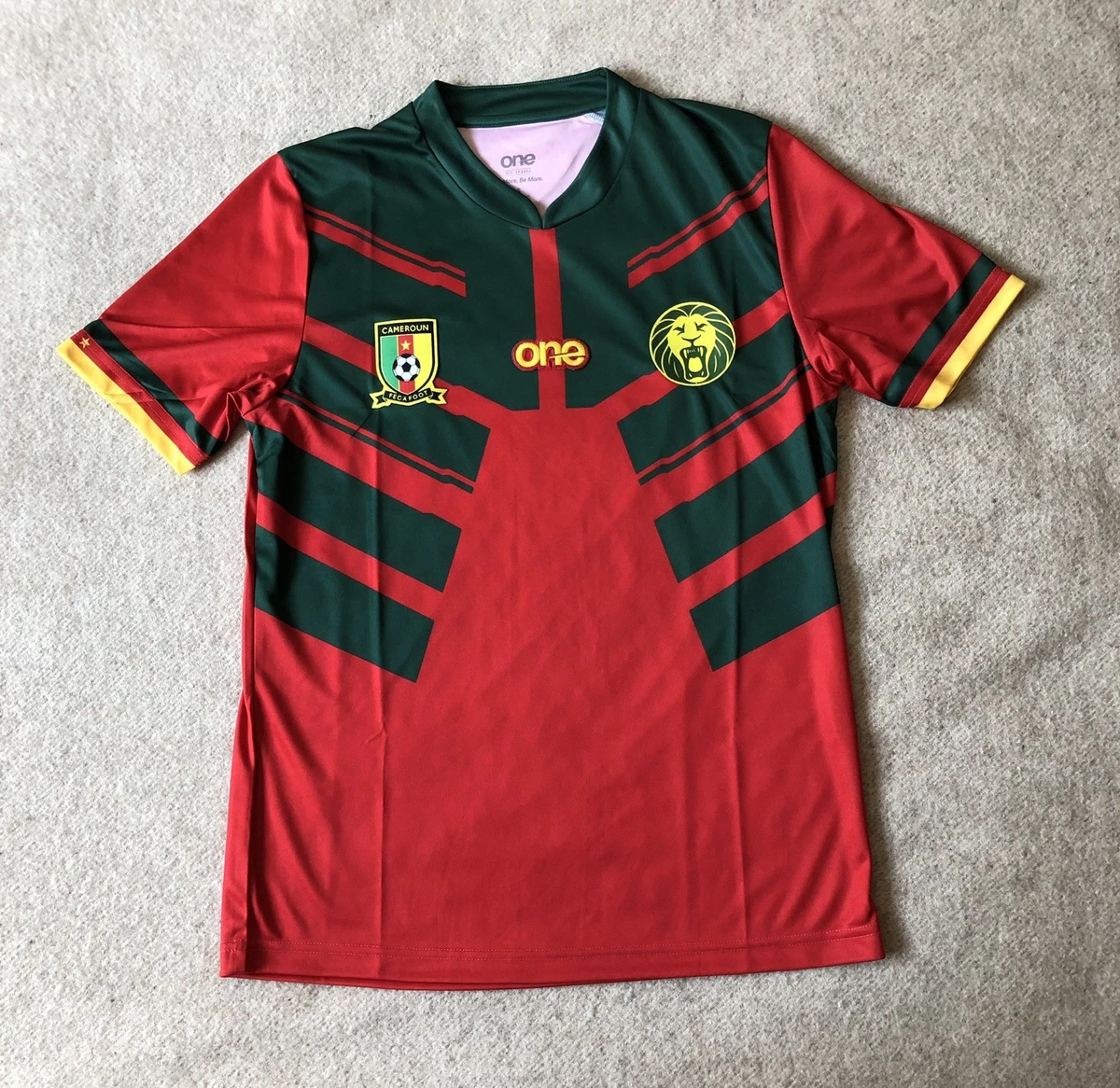 Maillot De Foot Cameroun Domicile 2009-2011 - Vert, Taille S, Adulte, Très Bon état