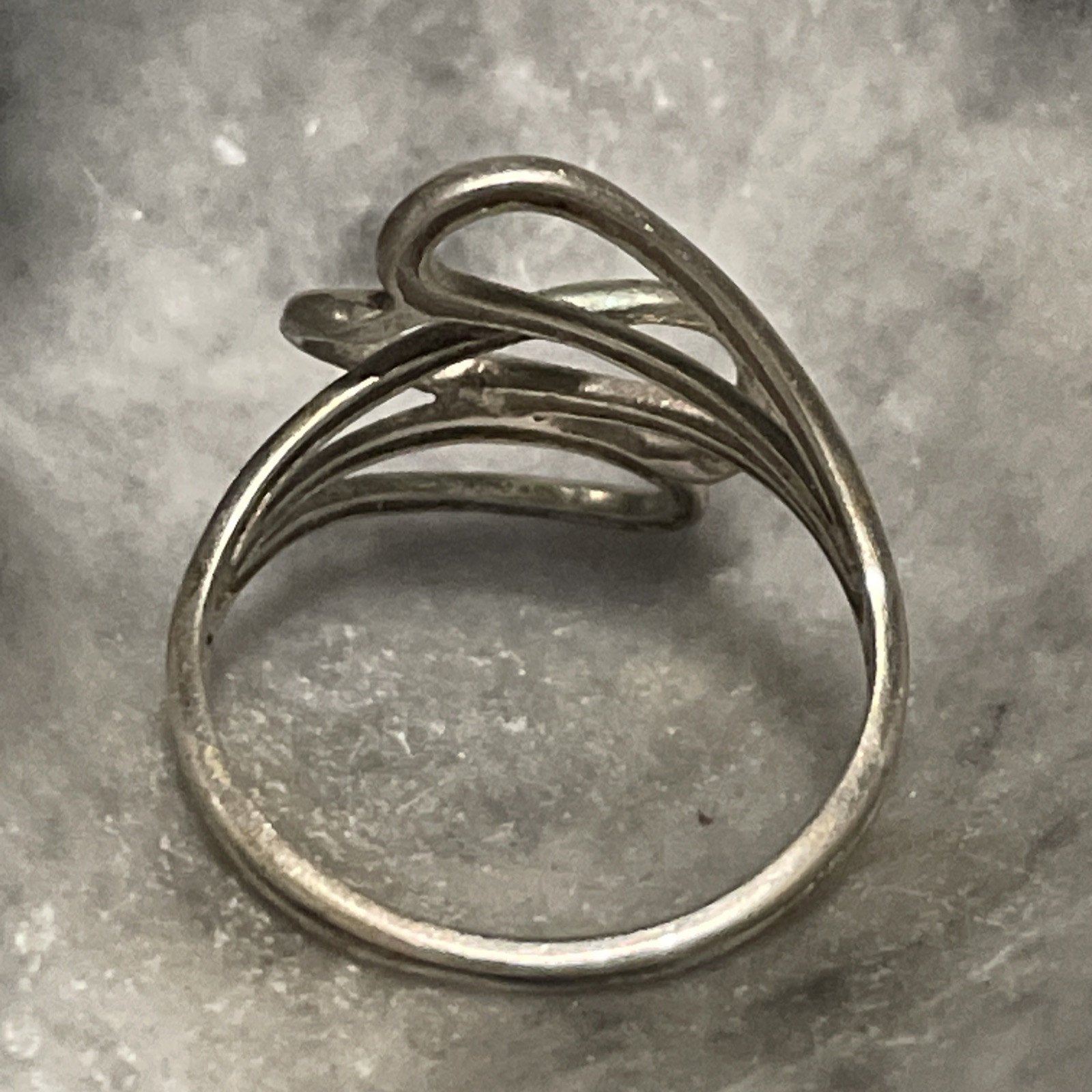 Sterling Silver Heart Ring - Interlocking Design … - image 6