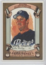 2007 Topps Allen & Ginter's Dick Perez Greg Maddux #23 HOF Sketch 0z6