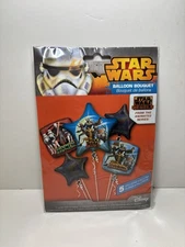 Star Wars Rebels 5 Balloon Bouquet (1 Jumbo) New NOS Sealed Disney Anagram Vtg