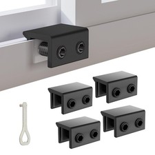 Window Locks 4-Pack, Keyed Child Proof Security Lock for Black