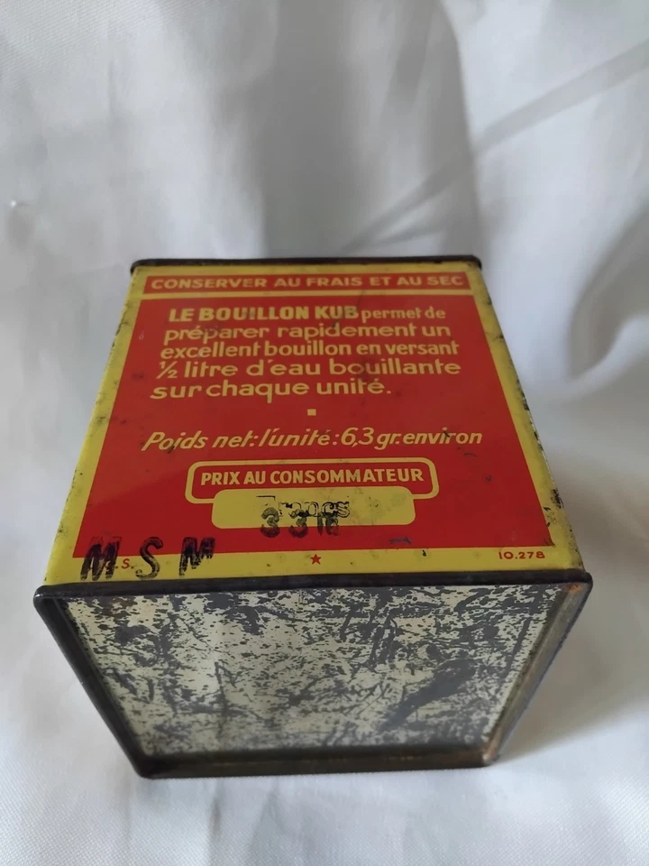 Ancienne Boîte Metal Publicitaire Bouillon KUB - Photo 3/4