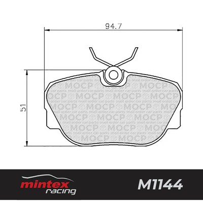 Mintex Racing MDB1583 M1144 High Performance Brake Pads