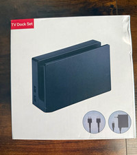 Nintendo Switch/Switch OLED TV Charging Dock Set, Black, Fast Charge HDMI USB-C