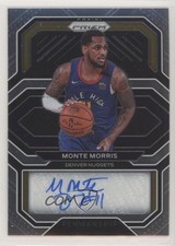 2020-21 Panini Prizm Penmanship Monte Morris #PE-MON Auto 06y2