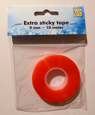 Extra sticky Tape, 9 mm x 10 m, doppelseitiges Klebeband, Nellie´s Choice