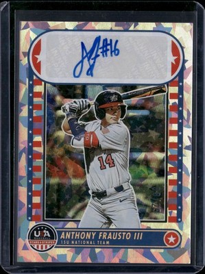 2025 Stars & Stripes USA #NTS-AF Anthony Frausto III Signatures Crystals 08/25