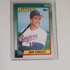 Topps 1990 Juan Gonzalez Rookie (RC) #331 MLB Texas Rangers Baseball Card. rookie card picture