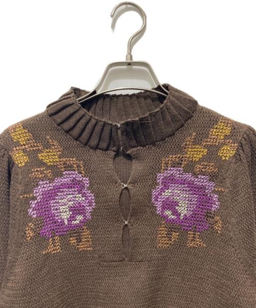 Ameri                    CROSS STITCH MESH KNIT T… - image 3