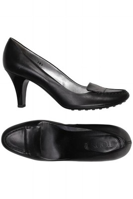 TOD'S Pumps Damen High Heels Stiletto Peep Toes Gr. EU 38.5 Schwarz #l08m68g