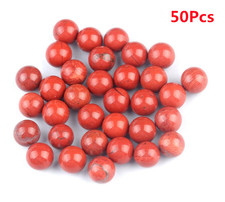 50Pcs 8mm Red Jasper No Hole Undrilled Stone Round Ball Beads Jewelry DIY ETY434