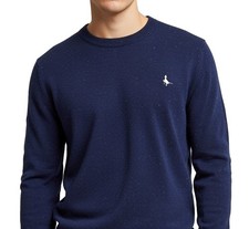 JACK WILLS | Mens Crew Neck Dark Blue Knit Pullover Sweater Jumper | Size Small