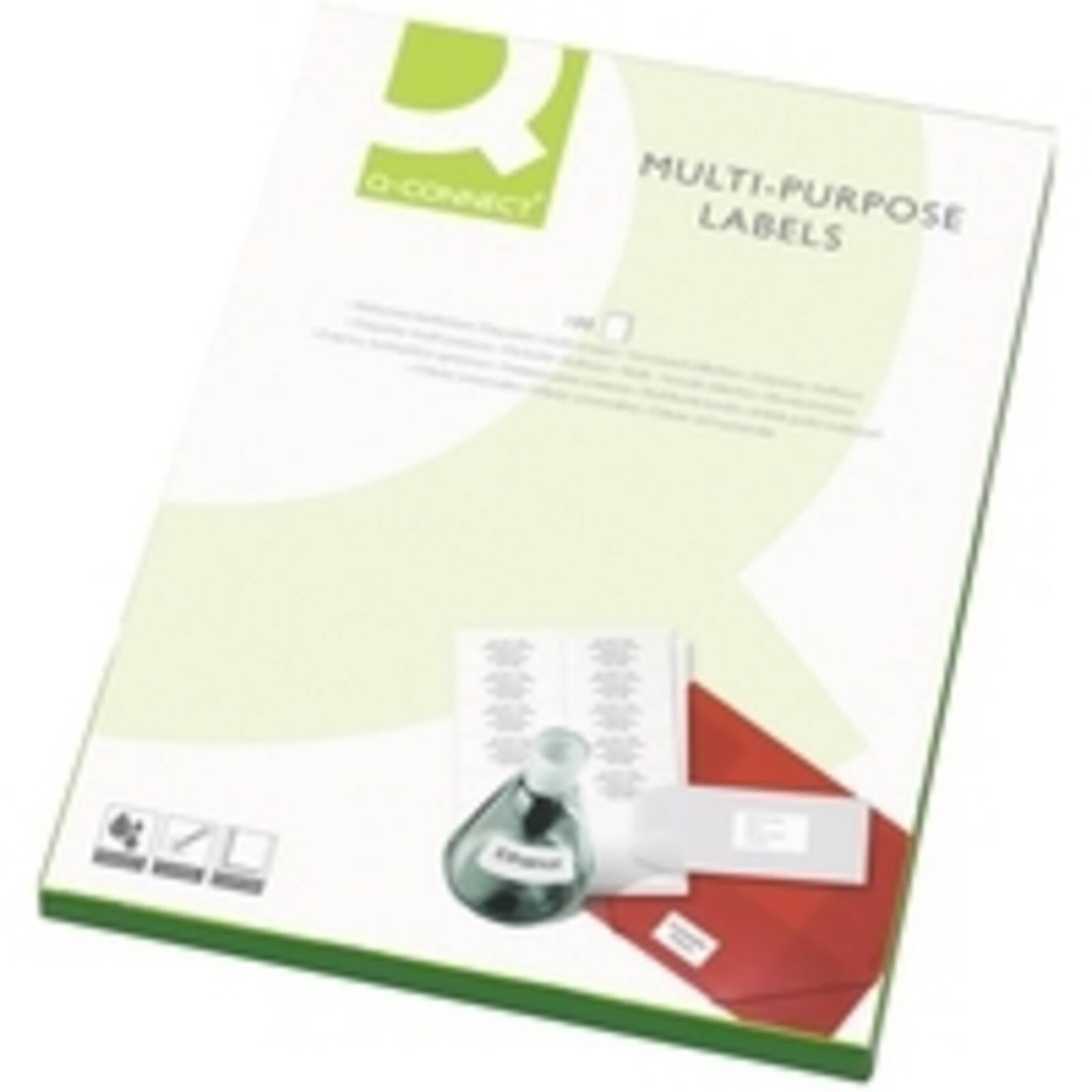 Q-Connect Multipurpose Labels 199.6x143.5mm 2 Per Sheet White (Pack of 200) KF26056 - Image 5