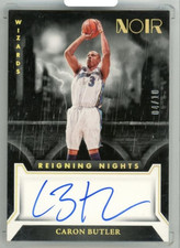 2022-23 Panini Noir Caron Butler #RNS-CBU Reigning Nights Auto /10 Holo Gold
