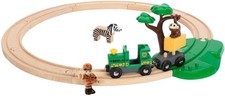 BRIO World Safari Train Set for Kids Age 3 Years Up - Wooden Railway Expansions