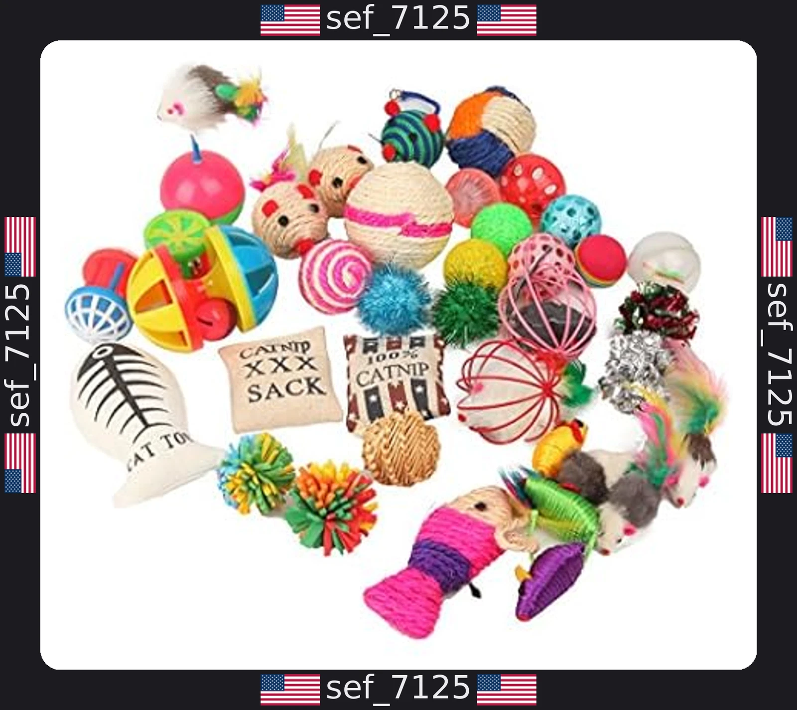 Fashion's Talk 20-Piece Cat Toys Variety Pack for Your Playful Kitty