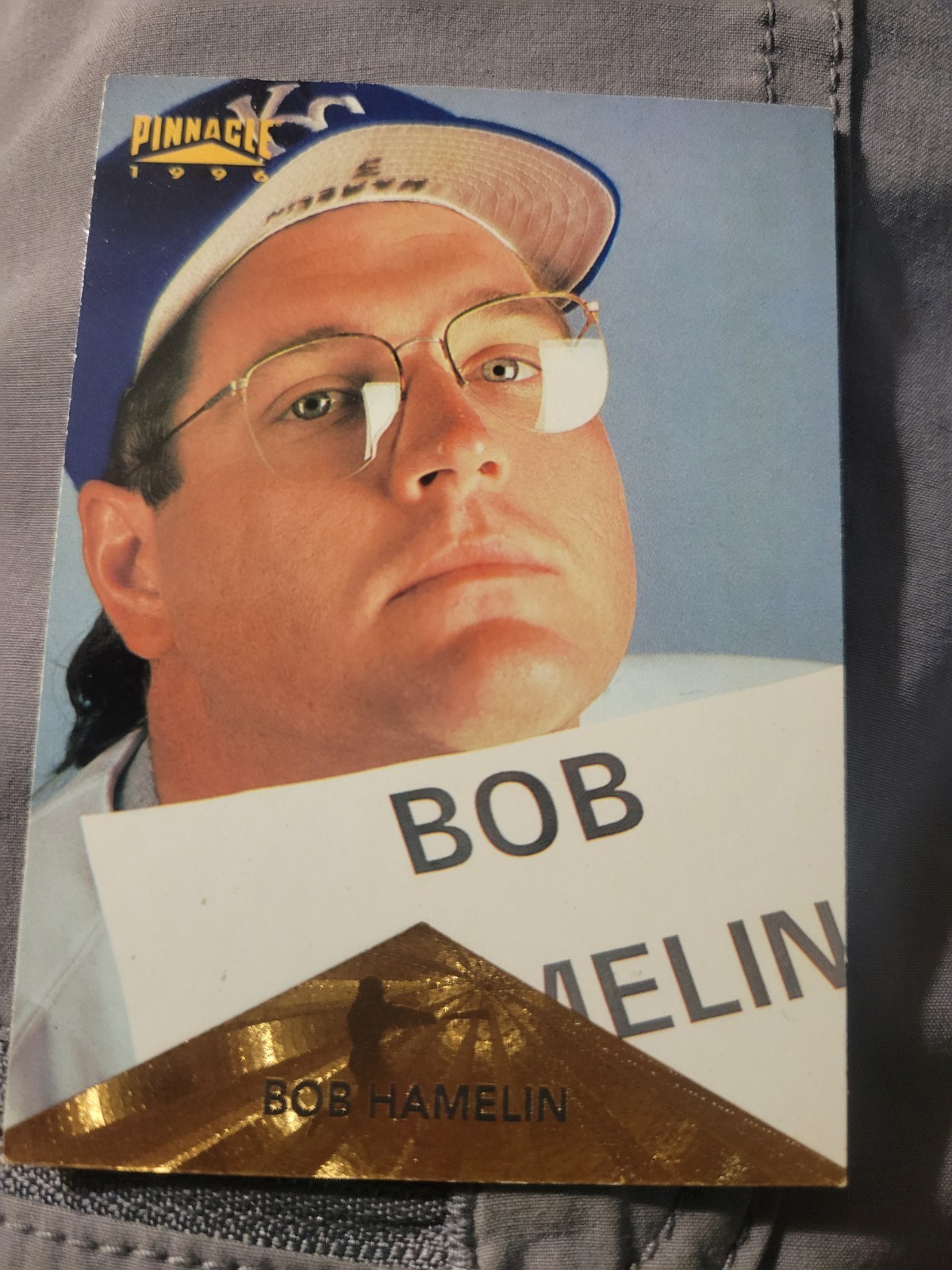 1996 Pinnacle Bob Hamelin "Worst Card Ever" Kansas City Royals #289