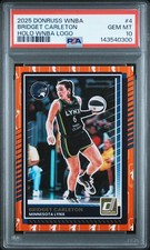 2025 PANINI DONRUSS WNBA HOLO WNBA LOGO #4 BRIDGET CARLETON PSA 10