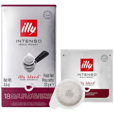 illy  Intenso E.S.E Kaffeepads, Arabicabohnen kräftig, 18 St.